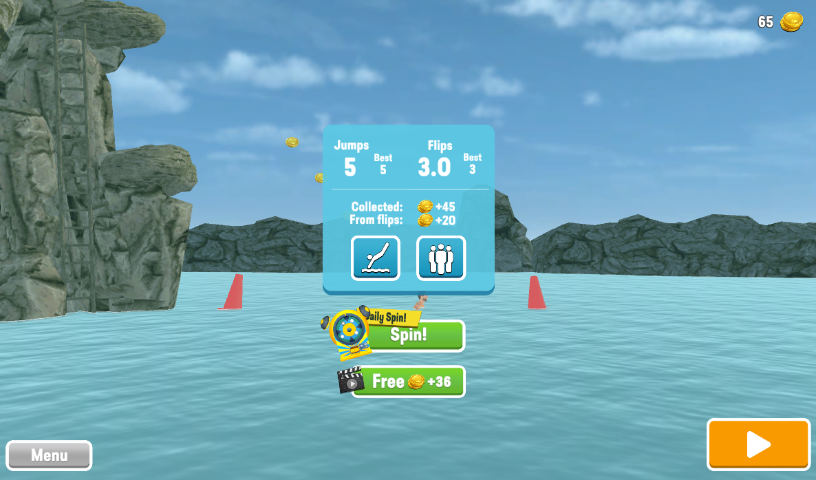 Flip Diving Screenshot